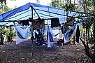 Dormitório no acampamento da primeira base de pesquisa durante Expedição Científica ao Parque ... / &copy;: WWF-Brasil / Adriano Gambarini