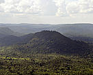 Vista aérea da serra do Parque Nacional da Serra do Pardo