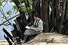 Ornitólogo Dante Buzetti registrando o som das aves durante Expedição Científica ao Parque Nacional ... / &copy;: WWF-Brasil / Adriano Gambarini
