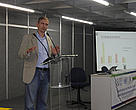 Michael Becker, coordenador do programa Cerrado-Pantanal do WWF-Brasil na divulgação dos resultados do estudo da Pegada Ecológica do estado e do município de São Paulo, durante a Rio+20.
