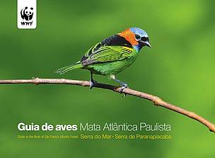 Capa do Guia de aves Mata Atlântica Paulista.