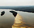 Vista aérea do Rio Xingu.