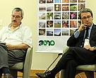 Bráulio Dias, diretor de Biodiversidade do MMA, e Paulino Franco de Carvalho Neto, diretor de Meio Ambiente do MRE, no seminário