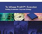 Capa da publicação To Whose Profit? Evolution