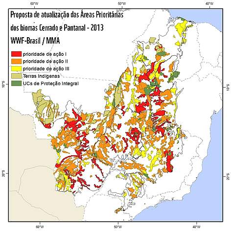 Proposta de atualização das Áreas Prioritárias dos biomas Cerrado e Pantanal – 2013. Projeto em ... / ©: WWF-Brasil / ©: WWF-Brasil