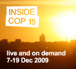 O videoblog Inside COP15 (Por dentro da COP15) traz vídeos e notícias durante as duas semanas da ... / ©: WWF Banner do videoblog Inside COP15 / ©: WWF